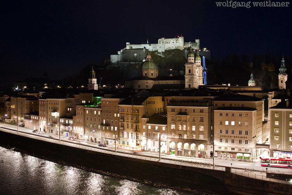 Blick von der Steinterrasse (Hotel Stein) in Salzburg
