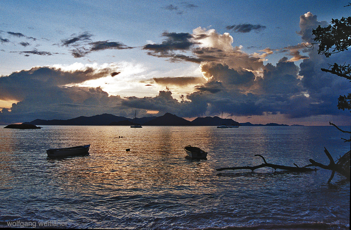 Seychellen Sonnenuntergang 