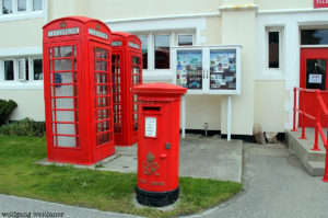 Be British, Telefonzellen in Port Stanley, Falkland Inseln