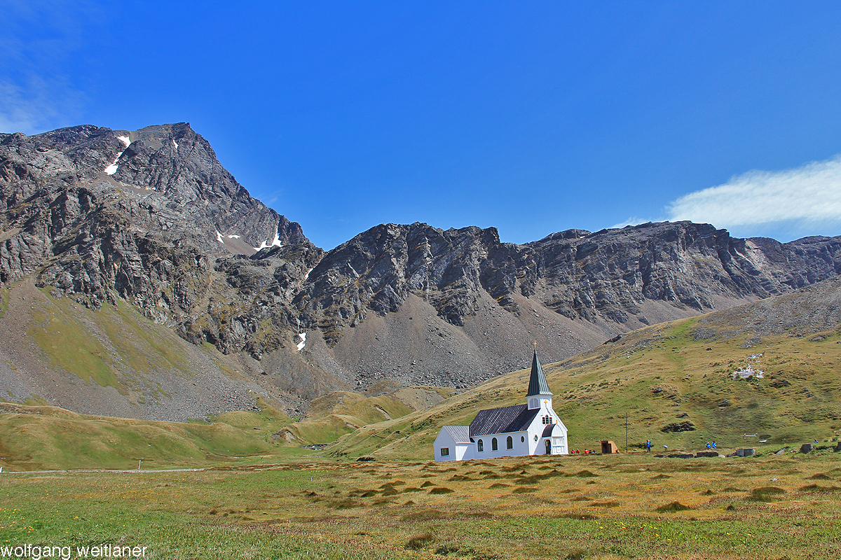 Grytviken, Südgeorgien, Antarktis, Whalers Church 