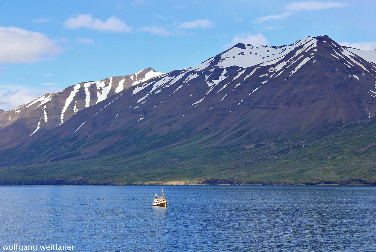 Eyjafjördur nahe Akureyri, Island