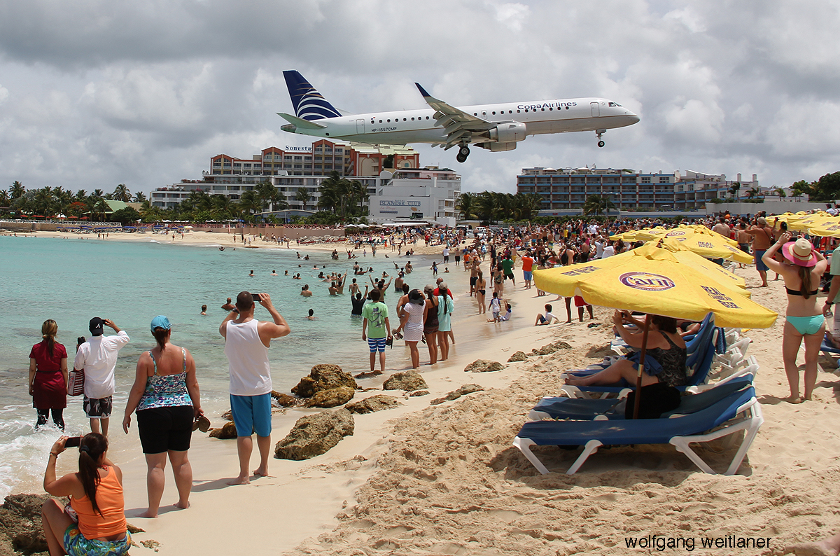Landeanflug SXM Sint Maarten 