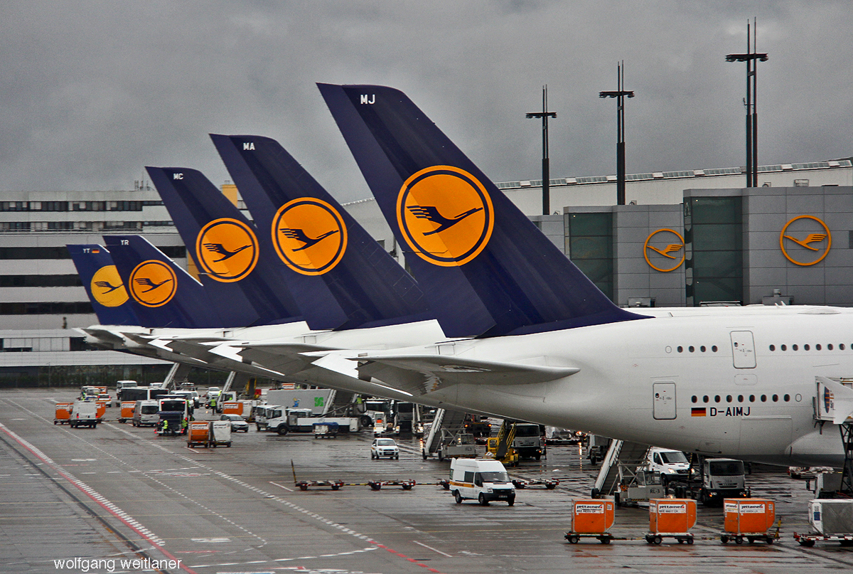 Lufthansa A380-Parkplatz, Frankfurt-Main-Airport, Frankfurt